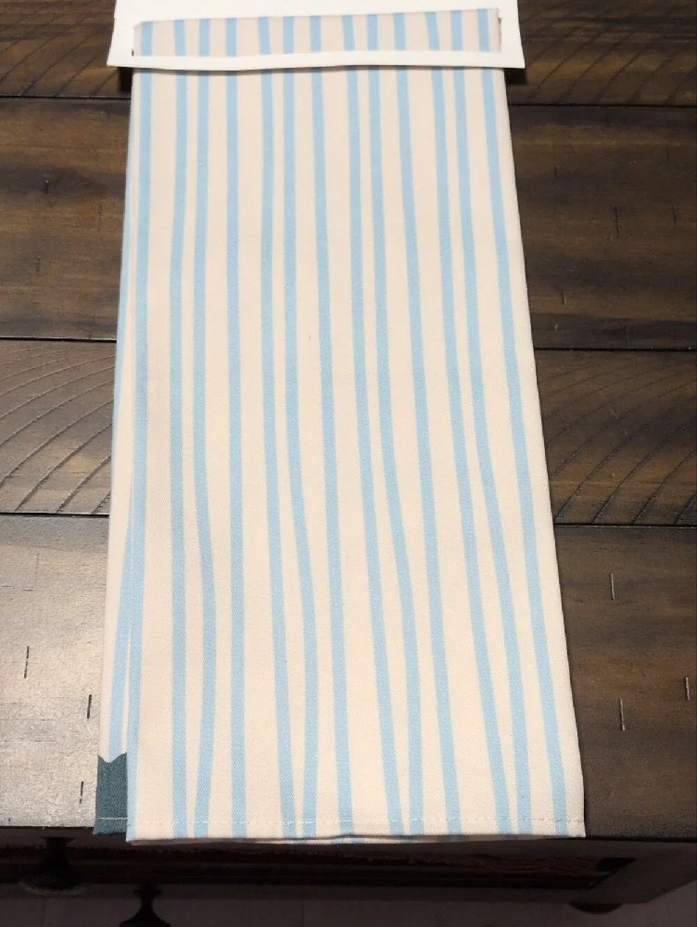 Decorative Blue & White Striped Dish Towel - The Homebody Club